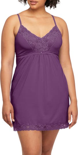 Montelle Full Bust Support Chemise in Floral Tea FINAL SALE (40% Off) -  Busted Bra Shop