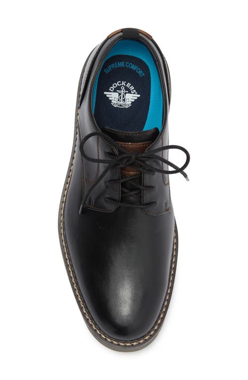 Dockers Mens Easedale Dress Casual Lace Up Oxford Shoe In Black
