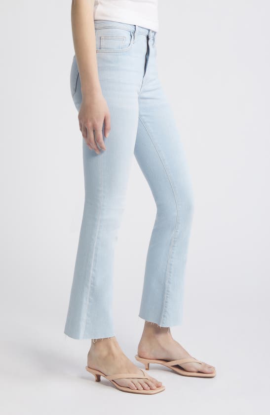 Shop Frame Le Crop Mini Bootcut Jeans In Clarity