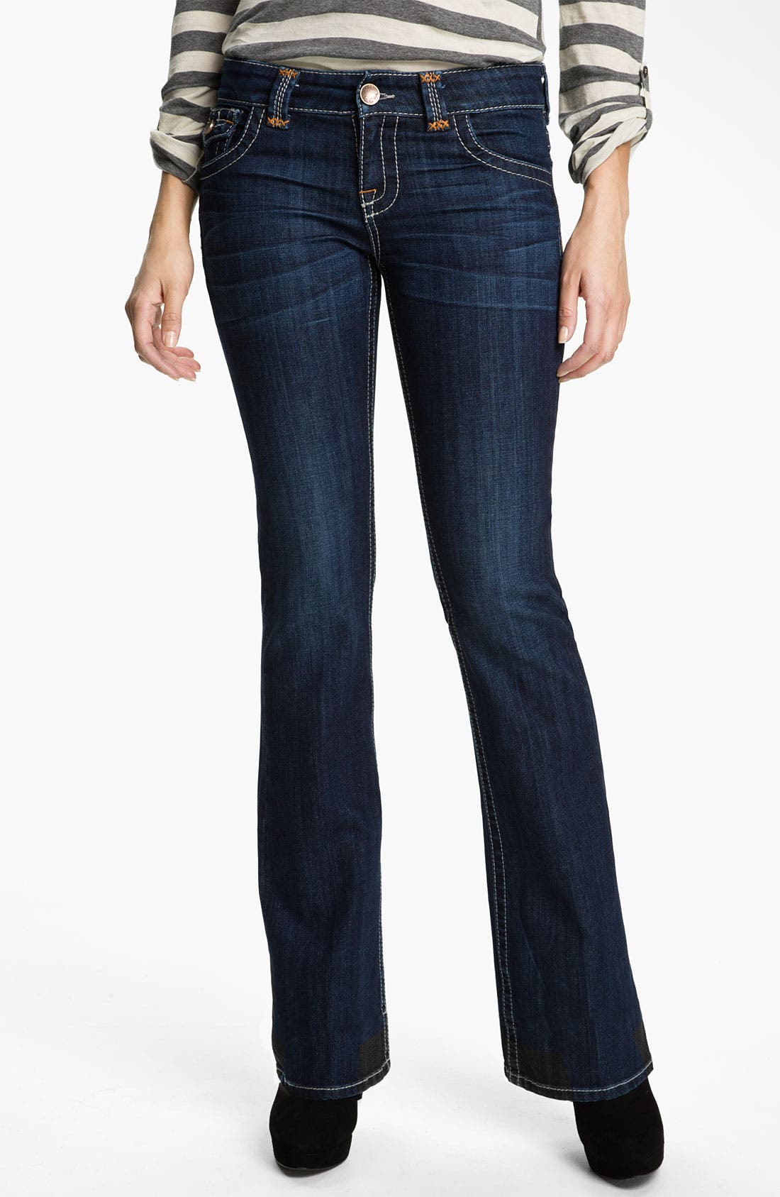 KUT from the Kloth Heavy Stitch Bootcut Jeans Nordstrom
