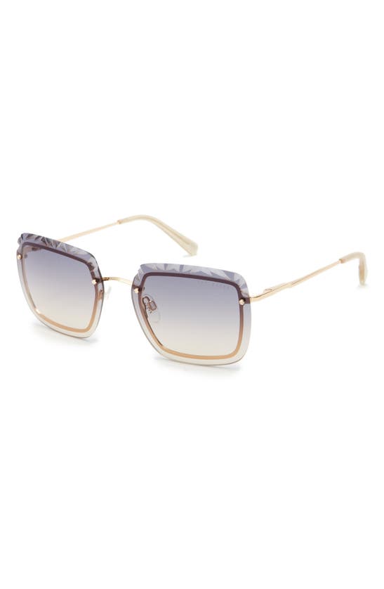 Ted Baker 60mm Rimless Square Sunglasses In Gold