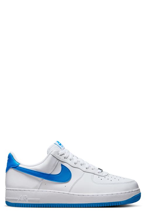 Shop Nike Air Force 1 '07 Sneaker In White/photo Blue/white