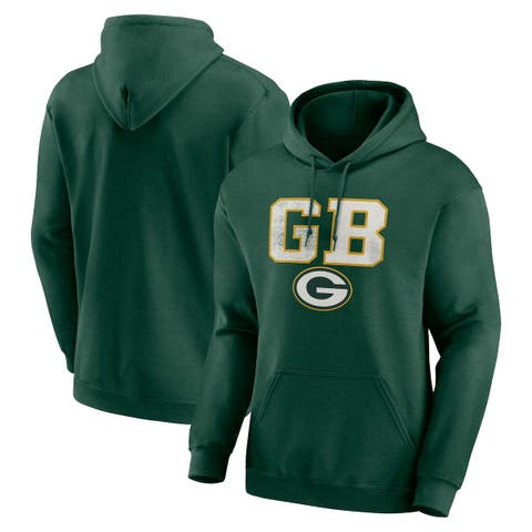 Men's Green Bay Packers New Era Gold Colorblock Current Pullover Hoodie