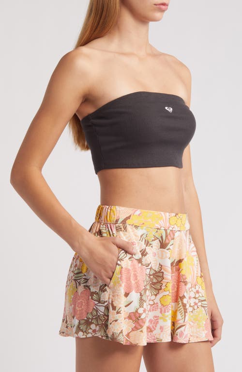 Shop Roxy Heart Rib Crop Tube Top In Phantom