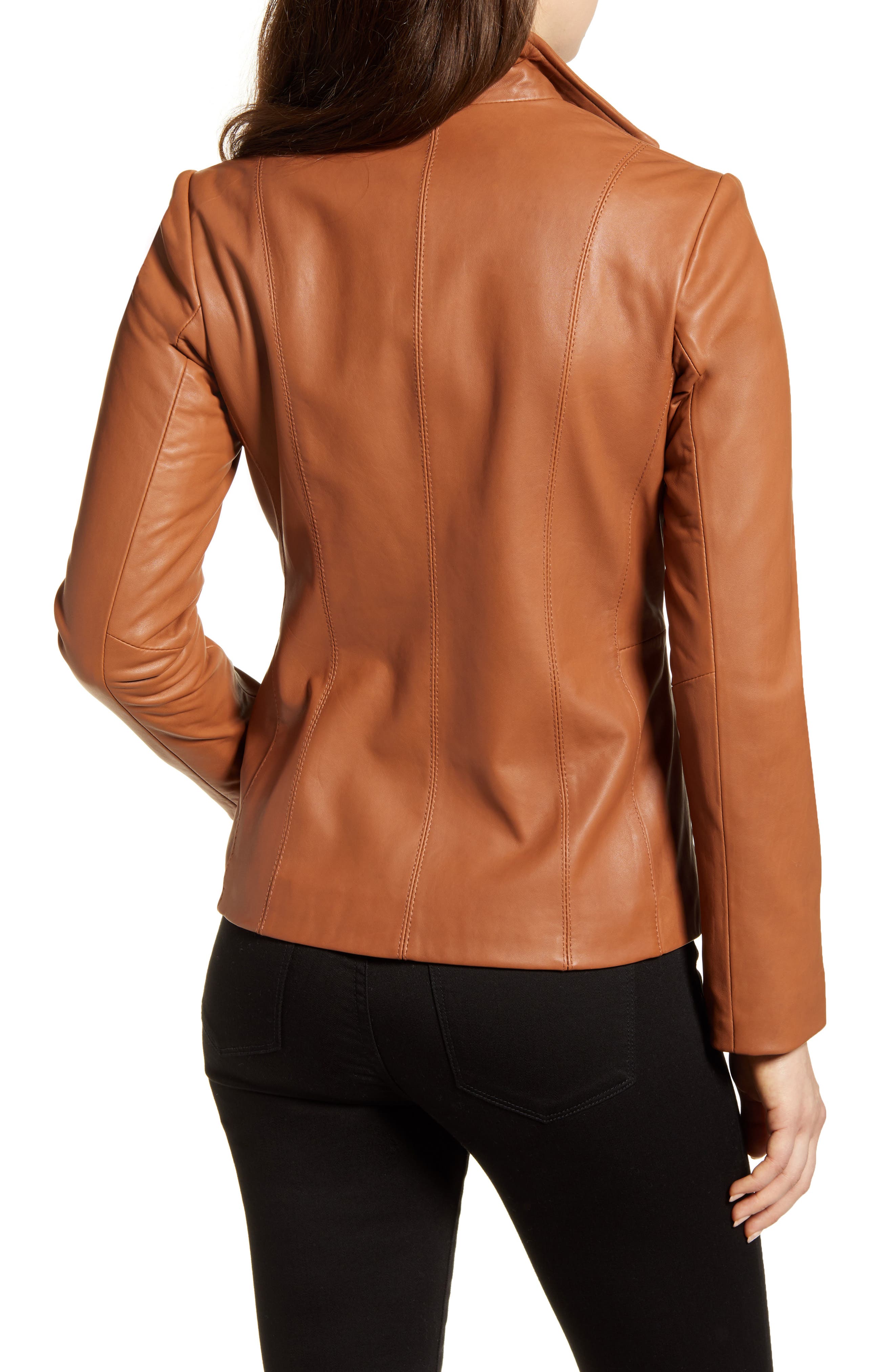 COLE HAAN SIGNATURE | Cole Haan Lambskin Leather Jacket | Nordstrom Rack