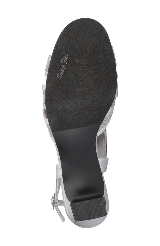 Shop Easy Street Tristen Slingback Sandal In Silver Satin