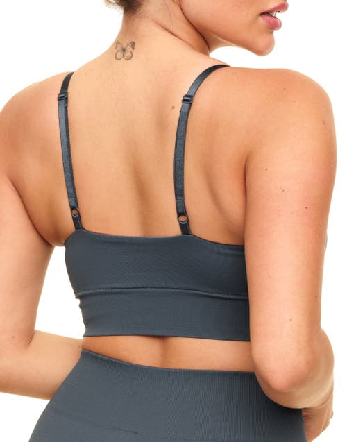 Shop Coolibrium The Contour Bralette Bra In Dark Grey