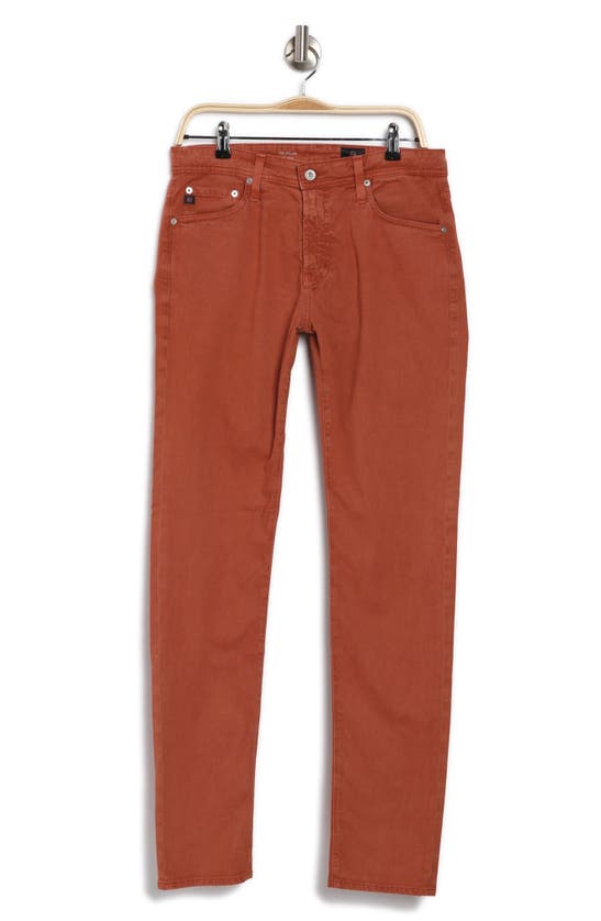 Shop Ag Dylan Skinny Fit Pants In Sulfur Rosso Red