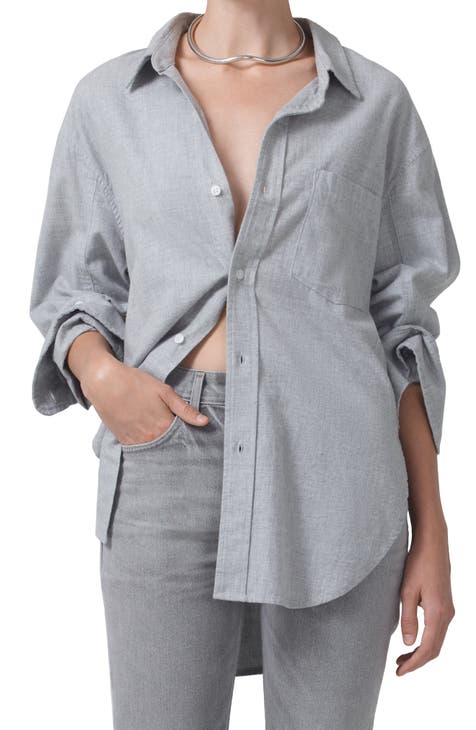 Kayla Oversize Button-Up Shirt