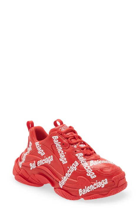 Balenciaga Sneakers Shoes Women in Red