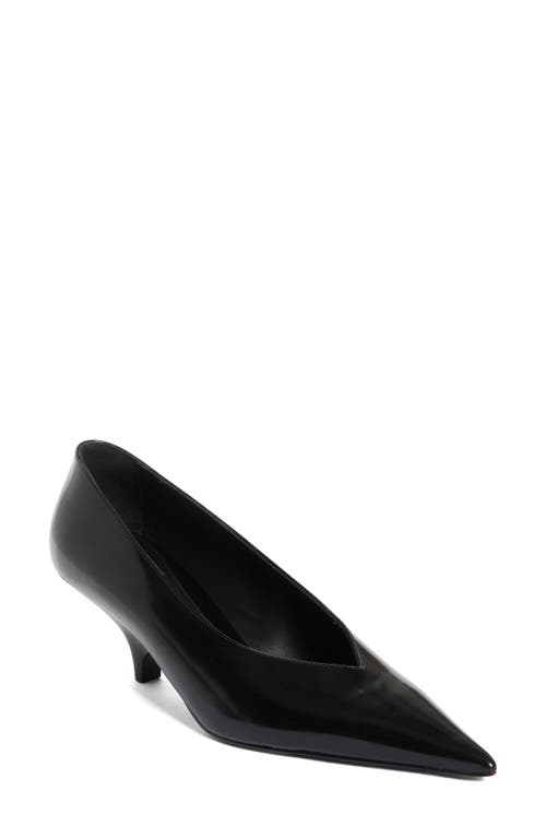 Shop Totême Toteme Pointed Toe Pump In Black