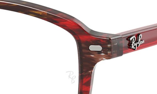Ray Ban Ray-ban 52mm Irregular Optical Glasses In Fantasy Red