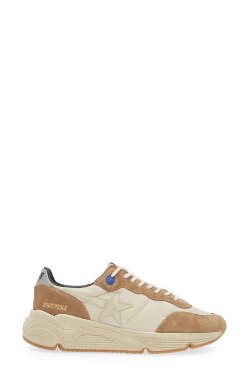 Golden Goose Running Sole Sneakers In Ivory/grey/tobacco 15537