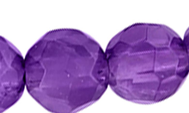 Delmar Fancy Cut Beaded Necklace In Purple