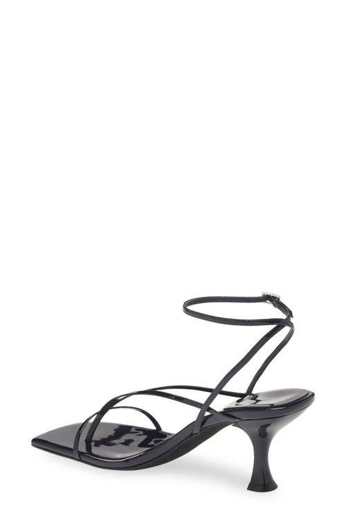 Shop Jeffrey Campbell Fluxx Sandal In Navy Patent