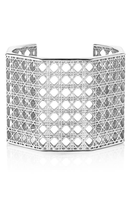 ManLuu Cane Cuff Bracelet in Sterling Silver