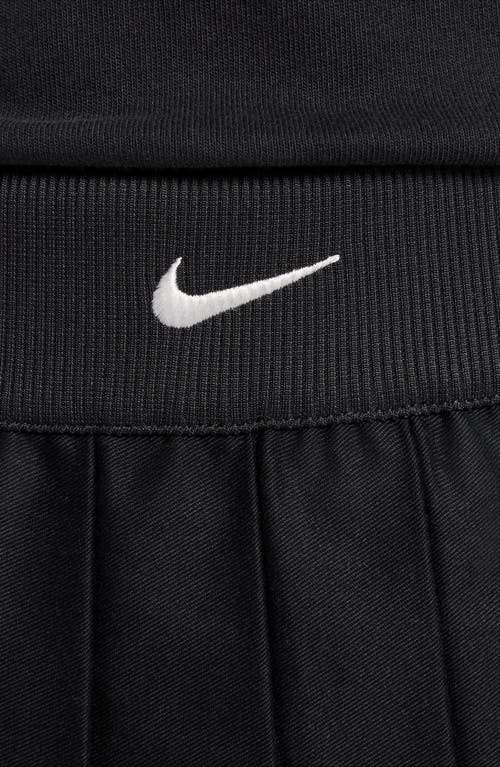 Shop Nike Kids' Sportswear Pleated Skirt In Black/white