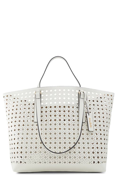 Beachthare Laser Cut Tote in White