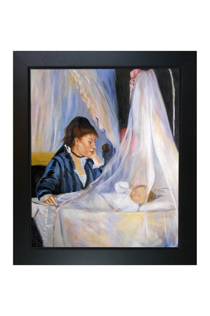 Overstock Art Le Berceau The Cradle By Berthe Morisot Framed Canvas Painting Nordstrom Rack