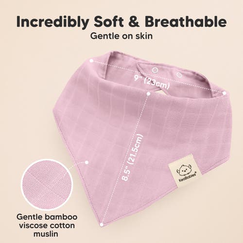 Keababies 8-pack Lumi Muslin Bandana Bibs In Lavender
