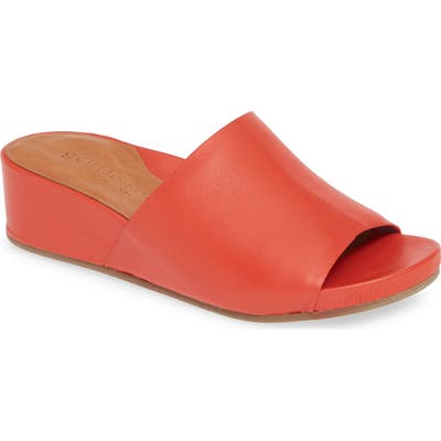 Gentle Souls By Kenneth Cole Gisele Wedge Slide Sandal, Orange