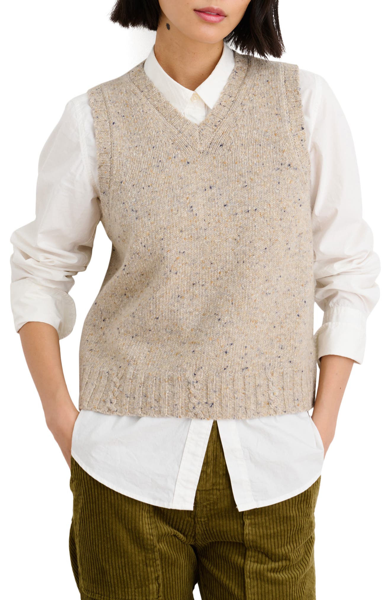 Berna Synthetic Jumper in Camel Womens Clothing Jumpers and knitwear Sleeveless jumpers Natural 