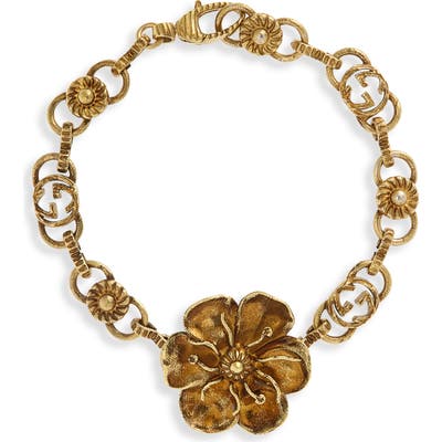 Gucci Floral Link Bracelet