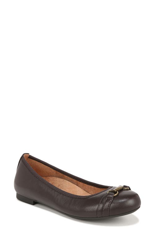 Vionic Delanie Ballet Flat in Chocolate at Nordstrom, Size 9.5