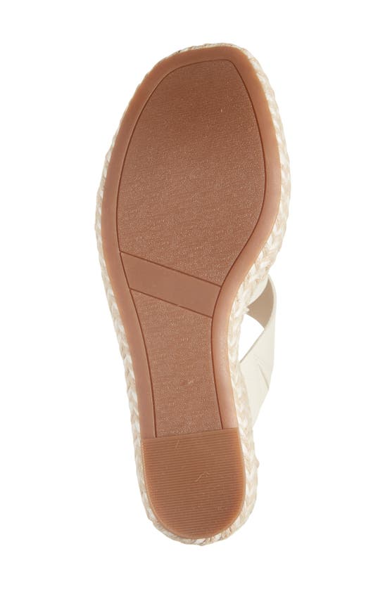 Shop Nordstrom Rack Cressida Platform Wedge Espadrille Sandal In Ivory Pristine