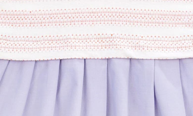 Shop The Sunday Collective Kids' Pleated Organic Cotton Polo Dress In Lilac