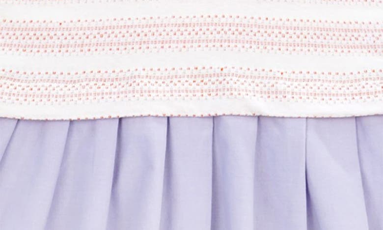 The Sunday Collective Kids' Pleated Organic Cotton Polo Dress In Lilac