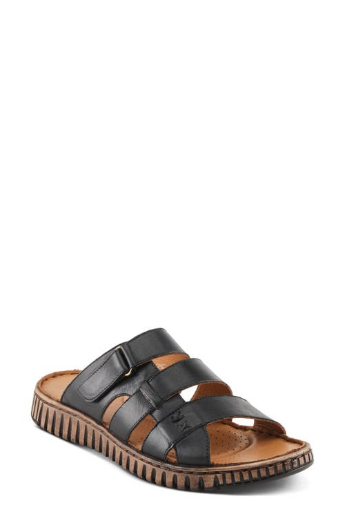 Spring Step Olly Slide Sandal In Black