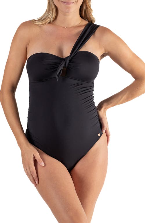 Cuba Maternity One-Piece Swimsuit in Black