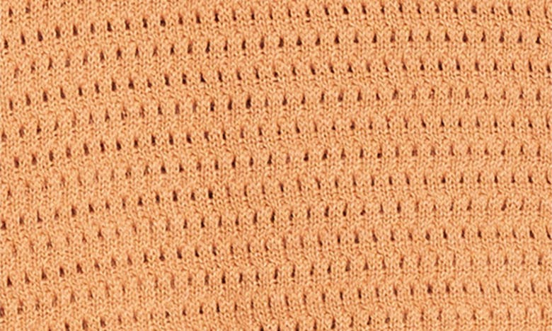 Shop De Bonne Facture Honeycomb Knit Cardigan In Sienna