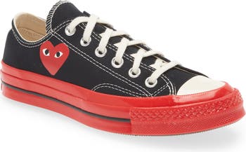 behave carpet accurately Comme des Garçons PLAY x Converse Chuck Taylor® Red Sole Low Top Sneaker  (Women) | Nordstrom