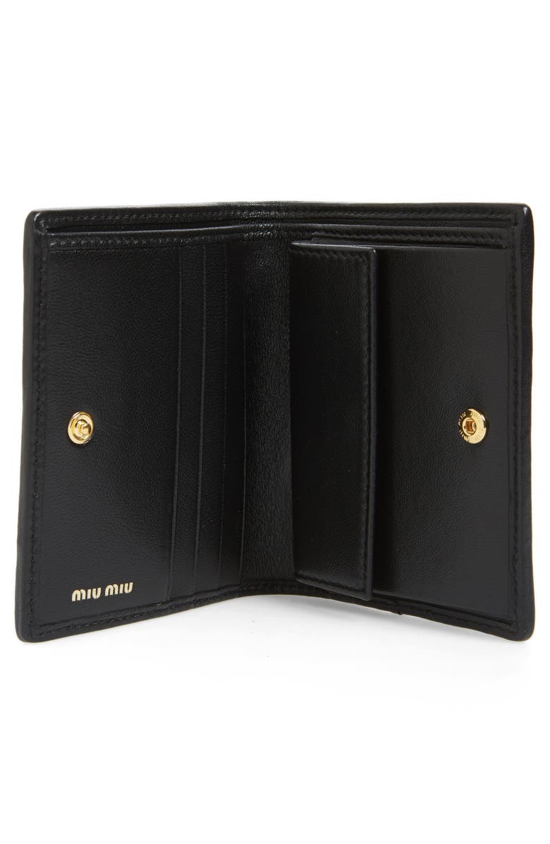 Miu Miu Matelassé Leather Wallet, Alternate, color, 