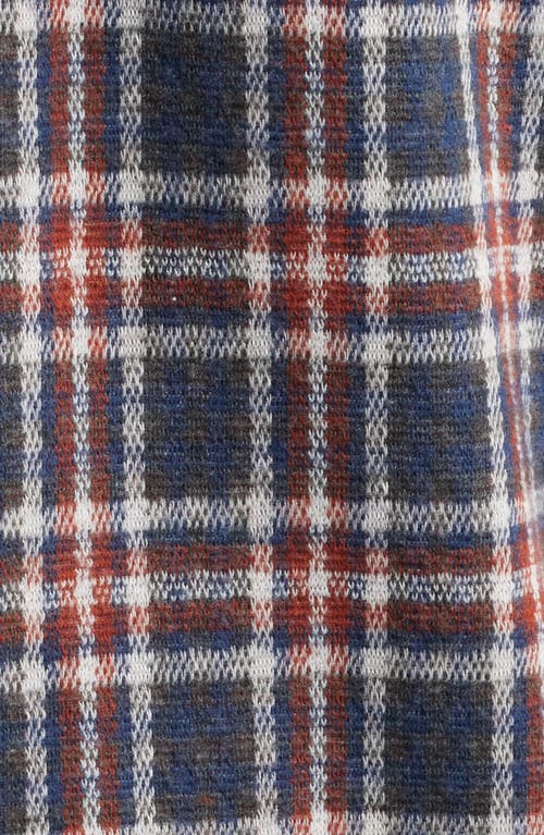 Shop Johnnie-o Jimmy Plaid Knit Flannel Button-up Shirt In Creole