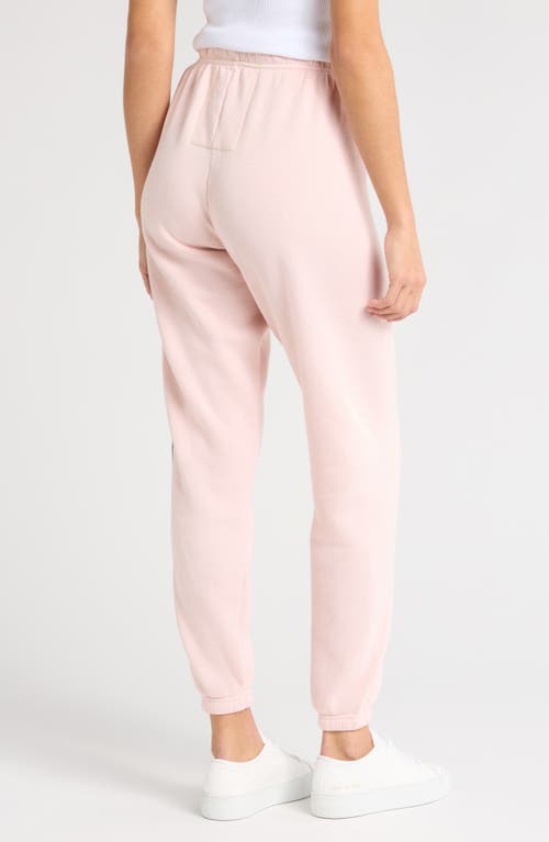 Aviator Nation Stripe Sweatpants In Light Pink/purple Orange