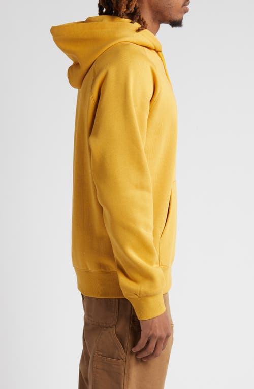 Shop Carhartt Work In Progress Chase Fleece Hoodie In Sunray/gold