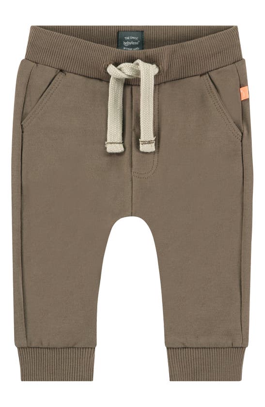 Babyface Babies' Pocket Stretch Cotton Joggers In Brown