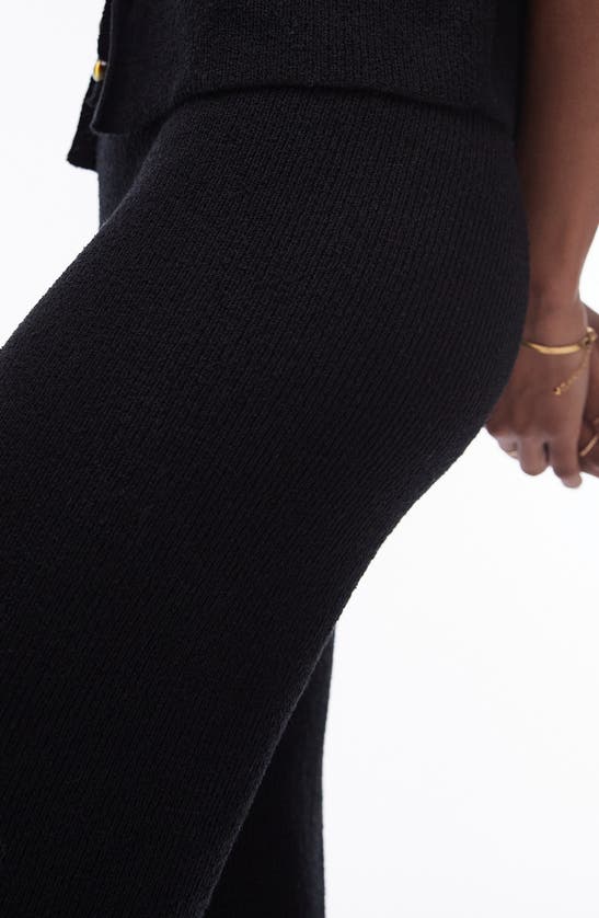 Shop Topshop Bead Detail Two-piece Sweater Vest & Pants In Black