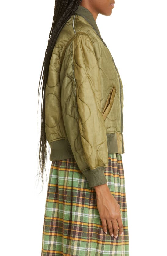 R13 Refurbished M65 Surplus Quilted Liner Bomber Jacket In Green ModeSens