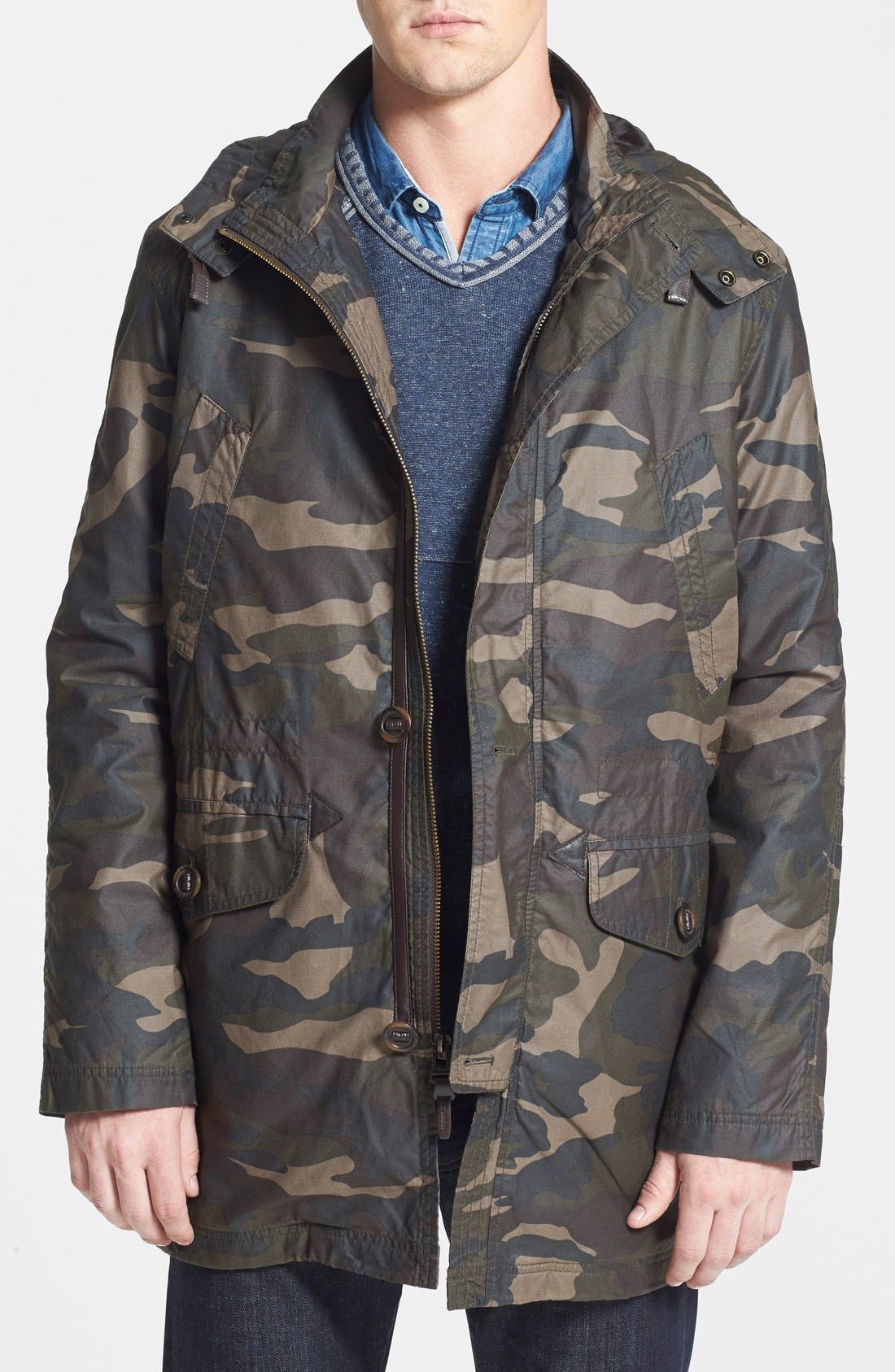 Cole Haan Washed Military Parka Nordstrom