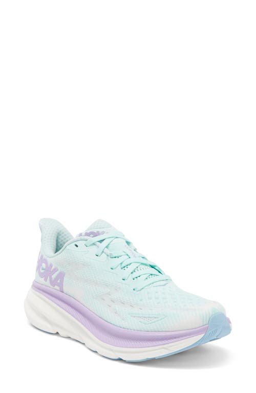 Hoka Clifton 9 Running Shoe In Sunlit Ocean/lilac Mist