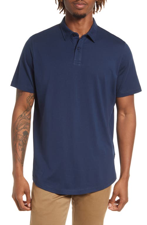 Solid Pima Cotton Polo in Brooklyn Blue