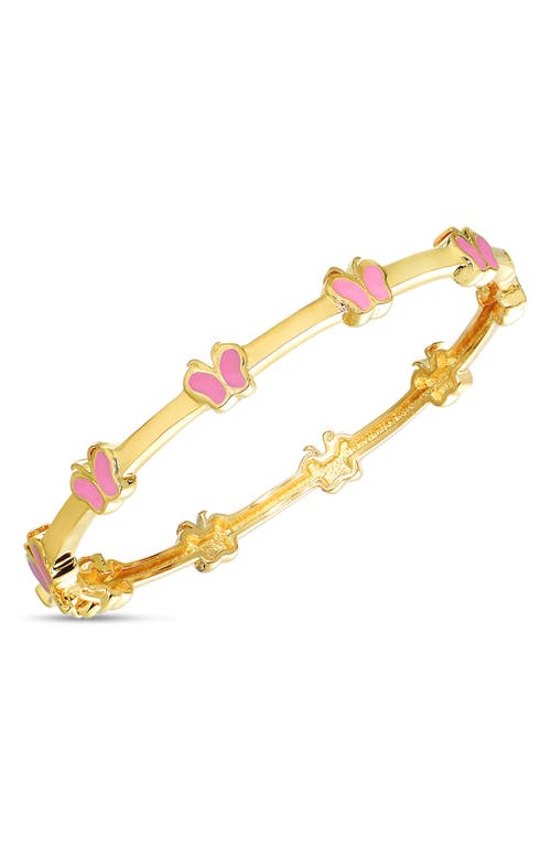 Lily Nily Kids' Butterfly Station Bangle in Pink at Nordstrom