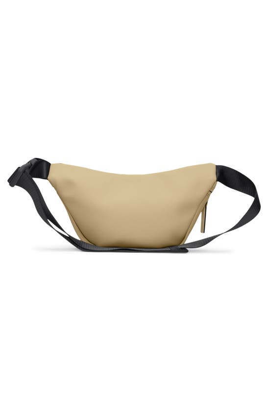 Shop Rains Mini Waterproof Belt Bag In Sand