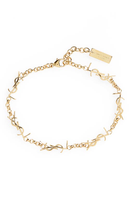 Saint Laurent Interlocking Monogram Bracelet - Gold