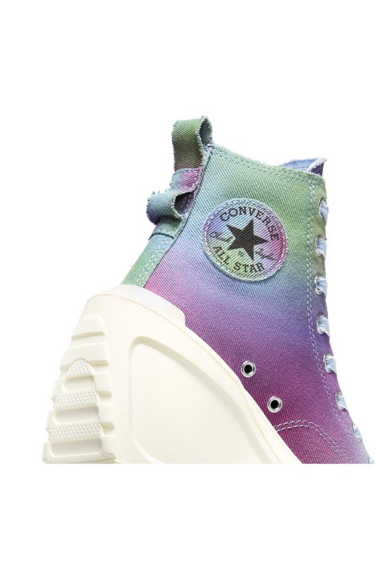 Shop Converse Chuck 70 De Luxe High Top Wedge Sneaker In Blue Egret Multi