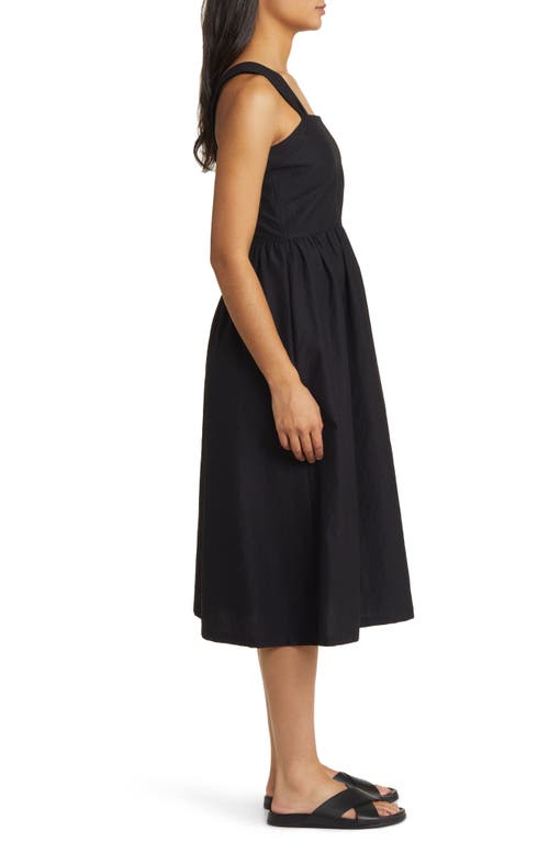 Caslonr Caslon(r) Woven Midi Sundress In Black
